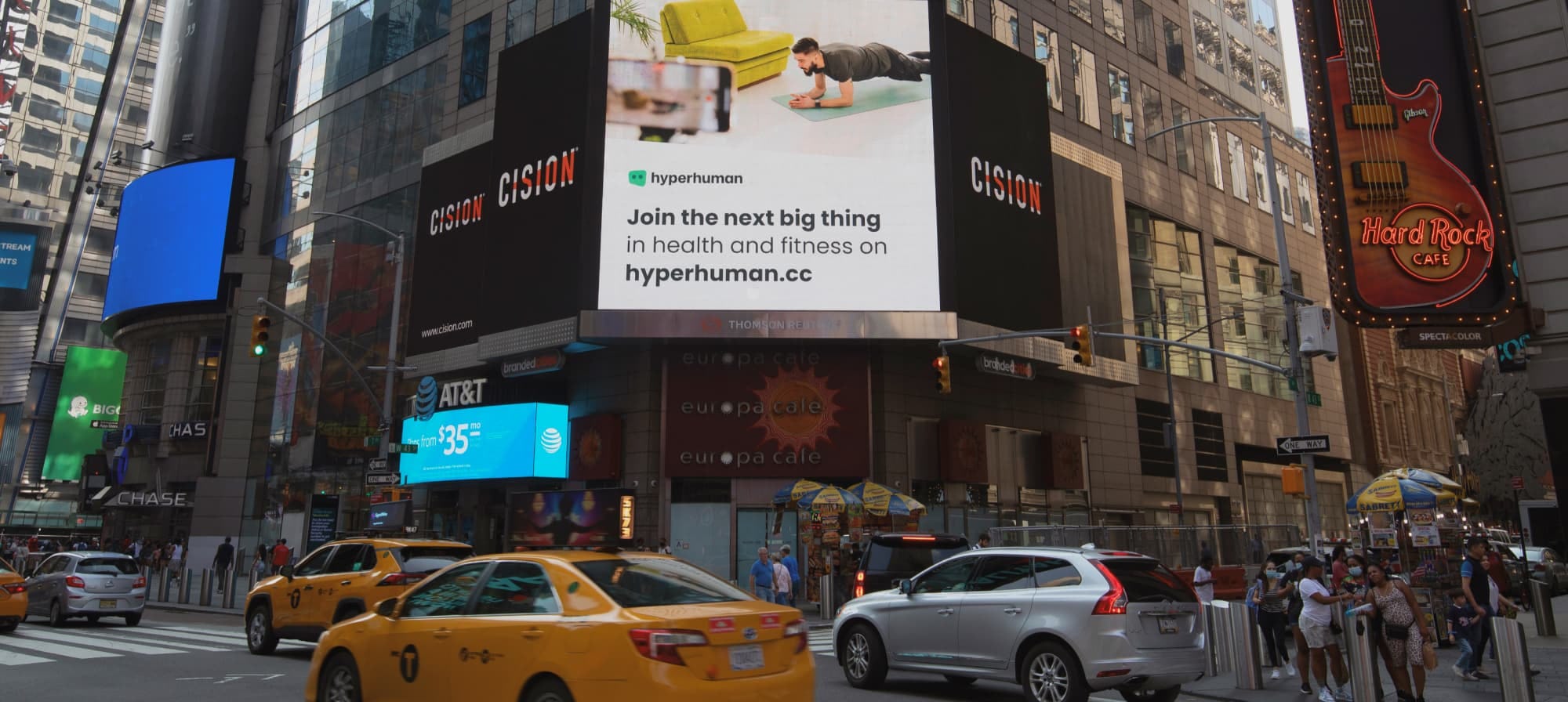 Hyperhuman in Times Square, New York, USA