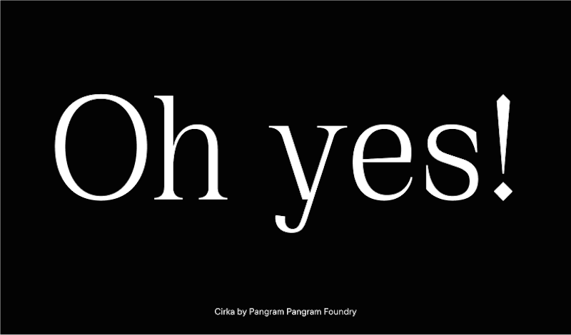Cirka font family