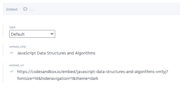 Embed slice content for CodeSandbox Embed slice content for CodeSandbox