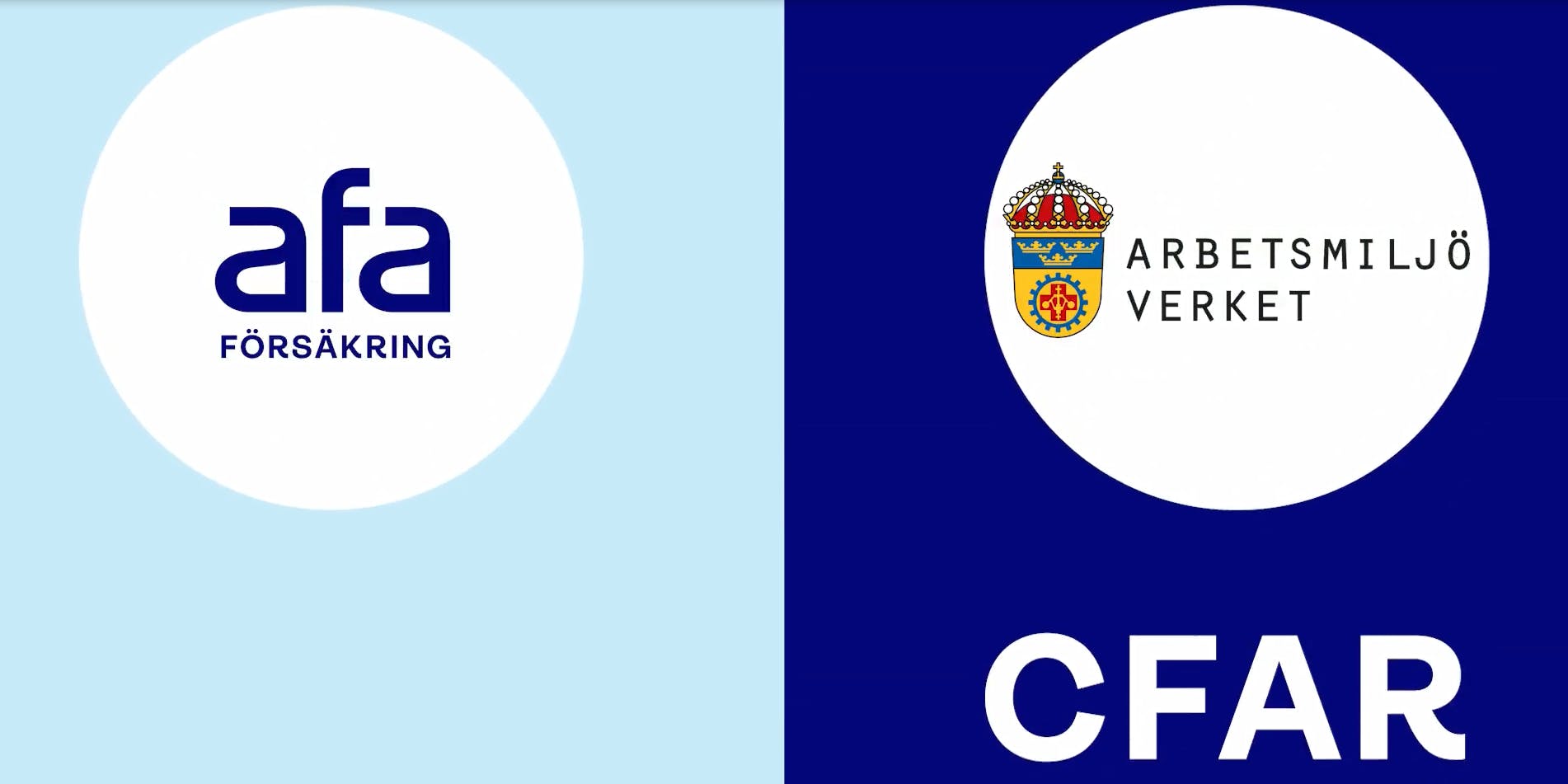 Bild Afa Försäkrings logotyp jämte Arbetsmiljöverkets logotyp
