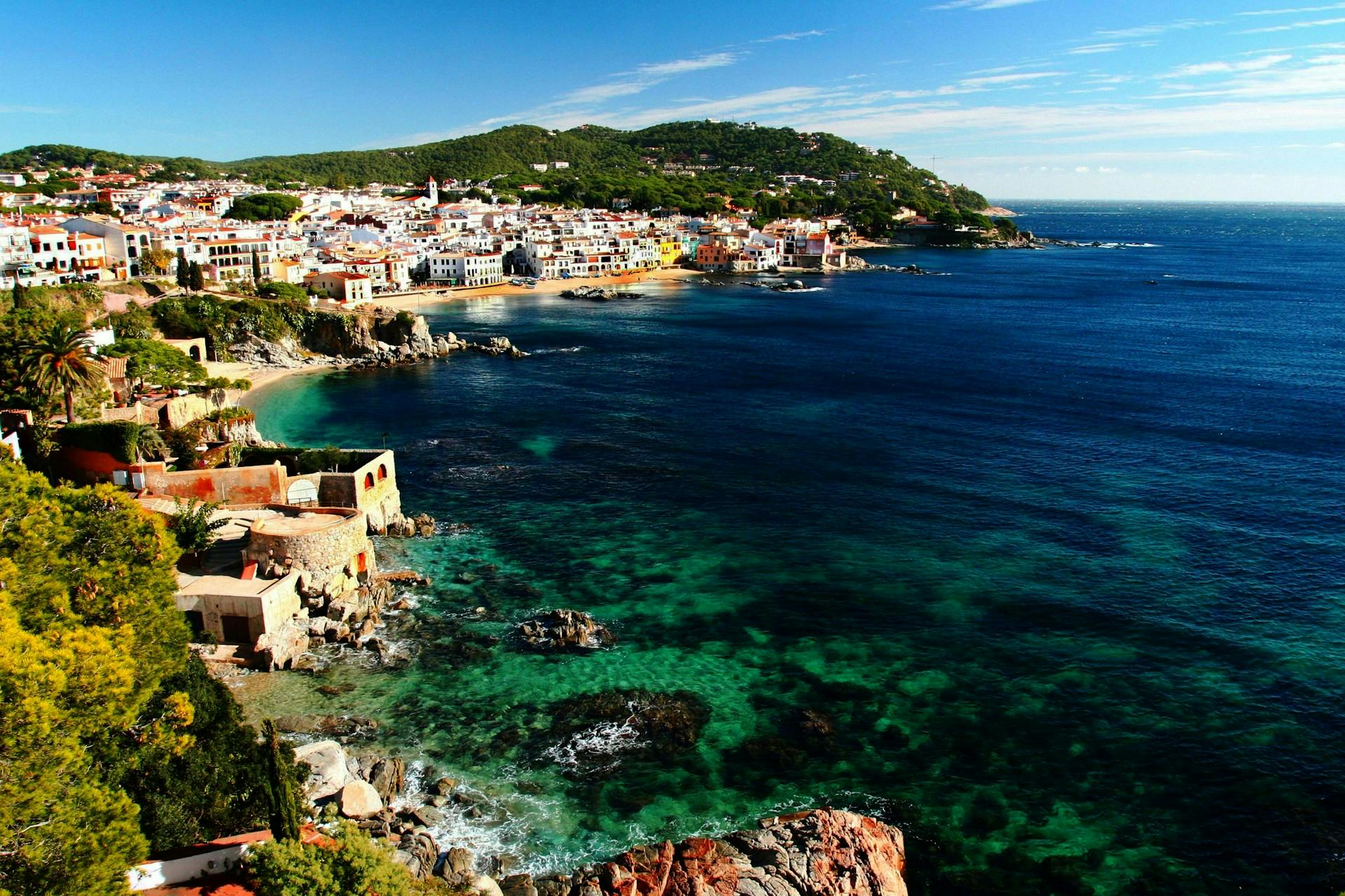 The spectacular costa brava is near to Barcelona