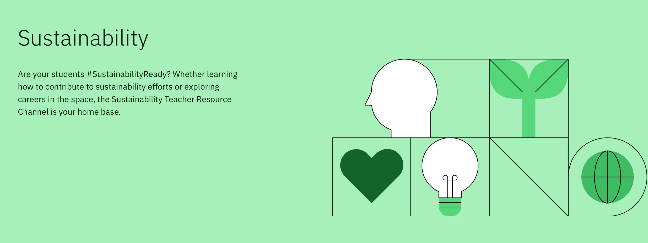 New Sustainability Teacher Resource Channel!