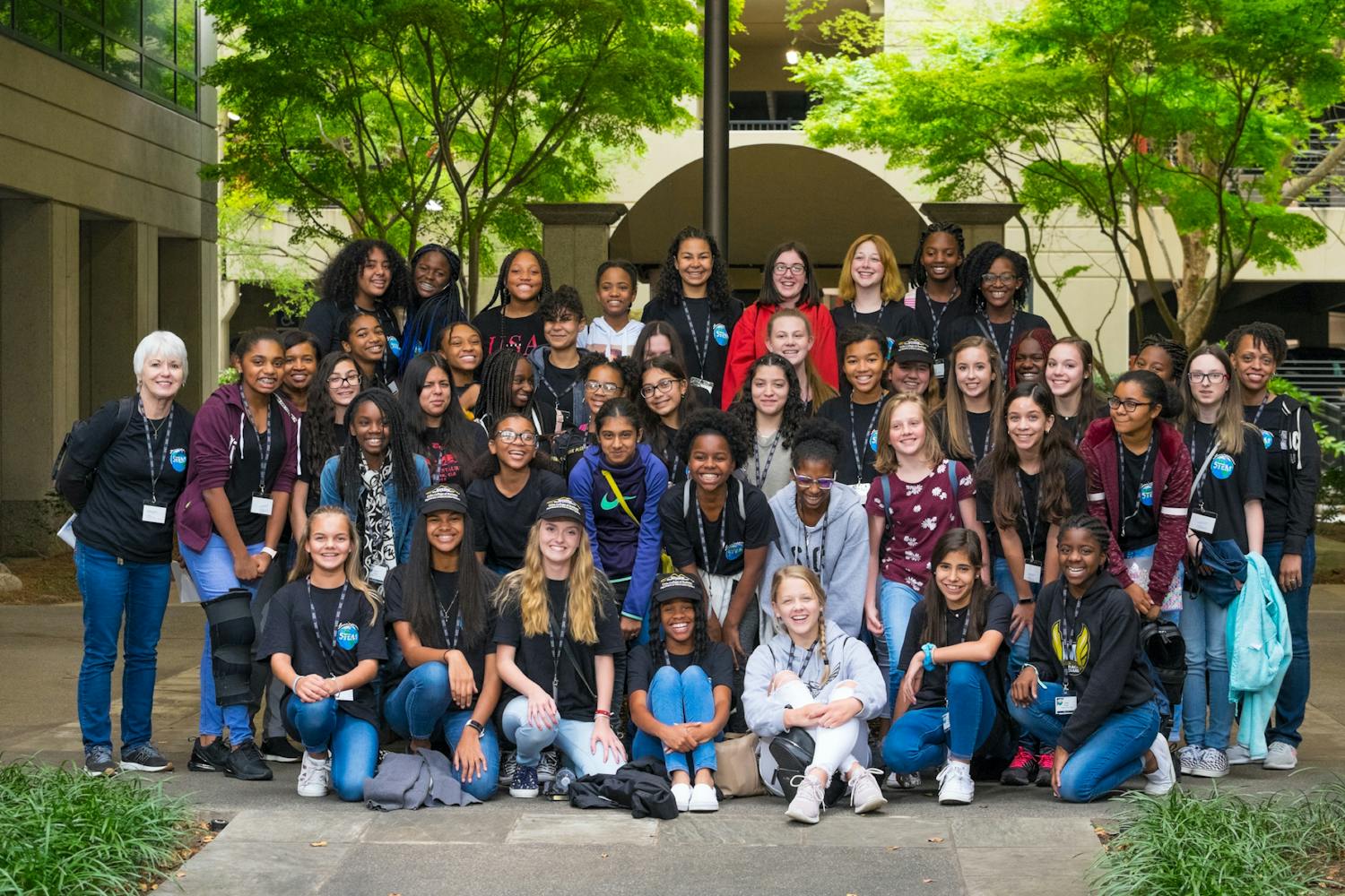 Group of girls in class picture
