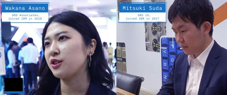 Two head shots: Wakana Asano on the left and Mitsuki Suda on the right
