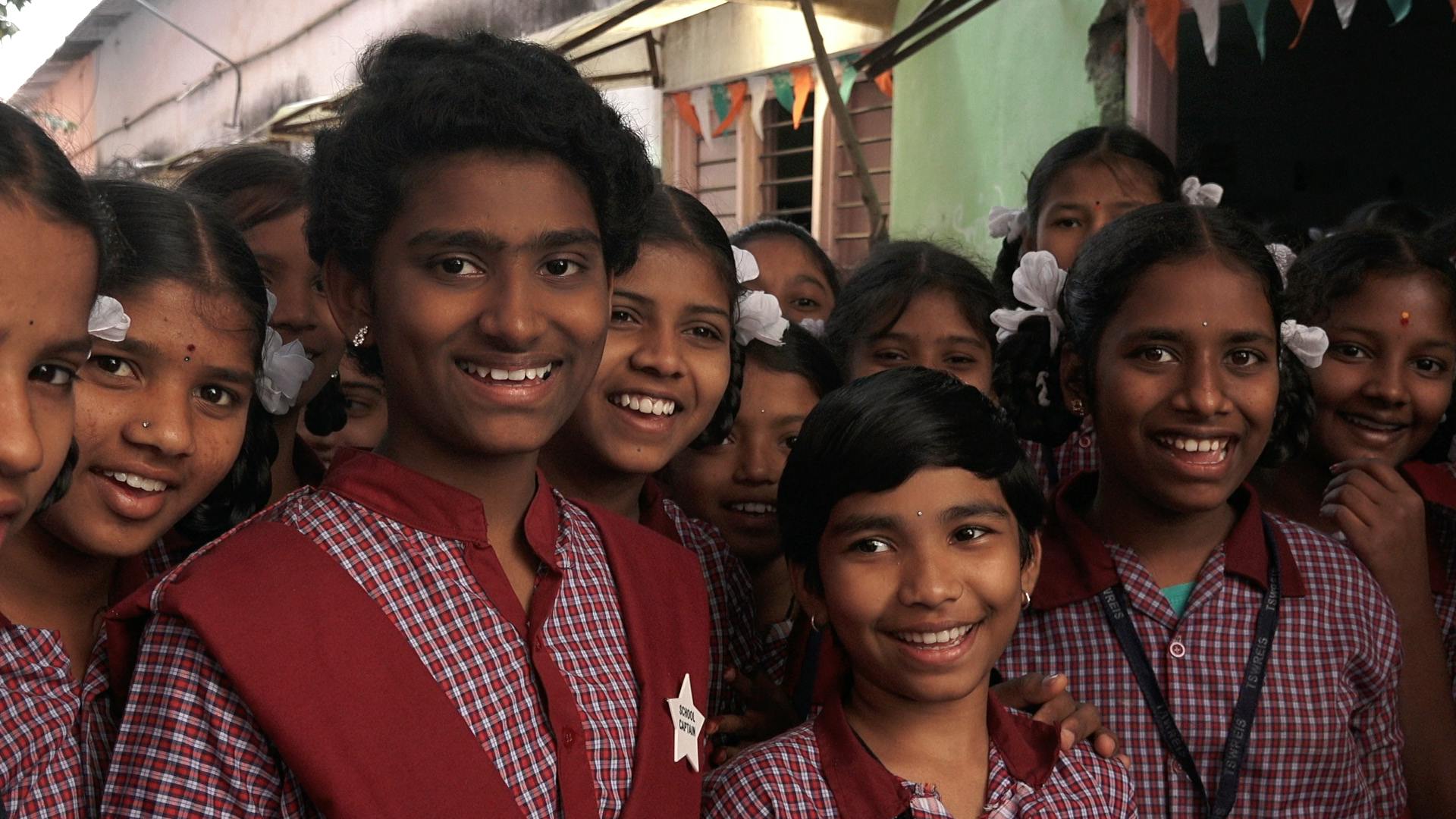 STEM students from the Freedom School in Hyderabad, Telangana