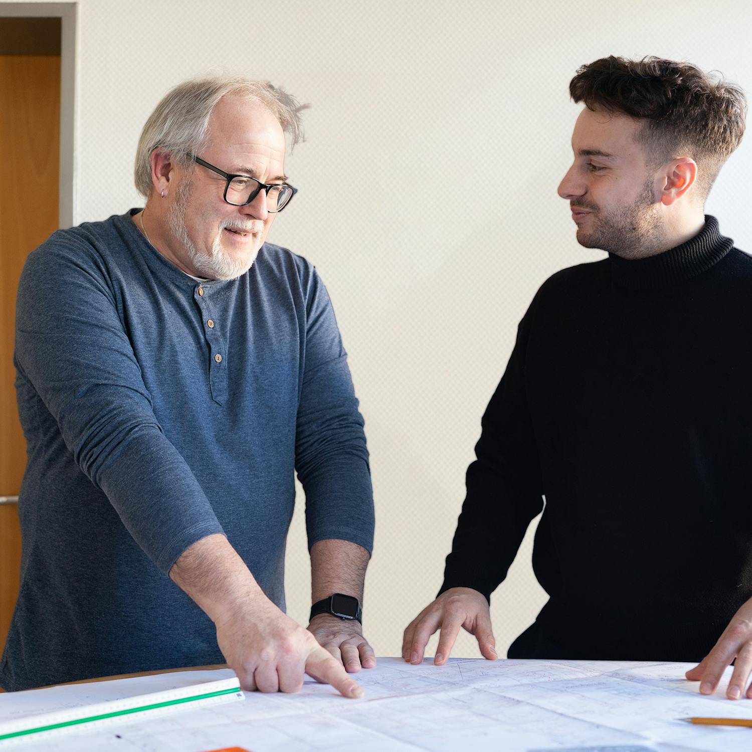 Mitarbeiter des Ingenierbüros