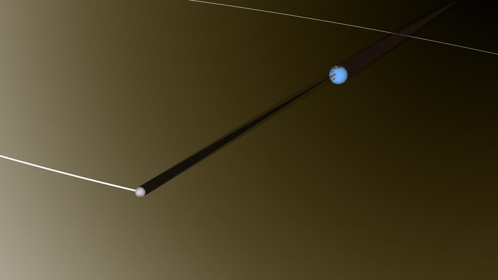 Sólmyrkvi. Mynd: NASA's Scientific Visualization Studio