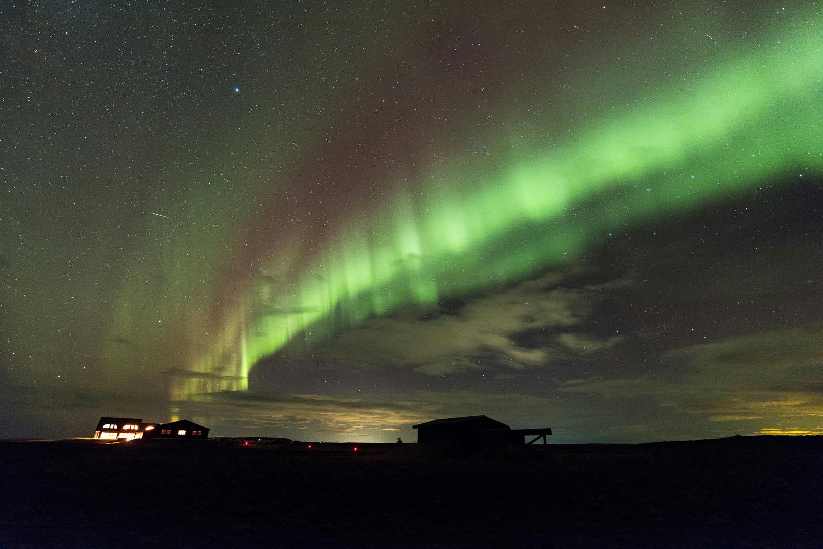 Northern Lights over Hótel Rangá