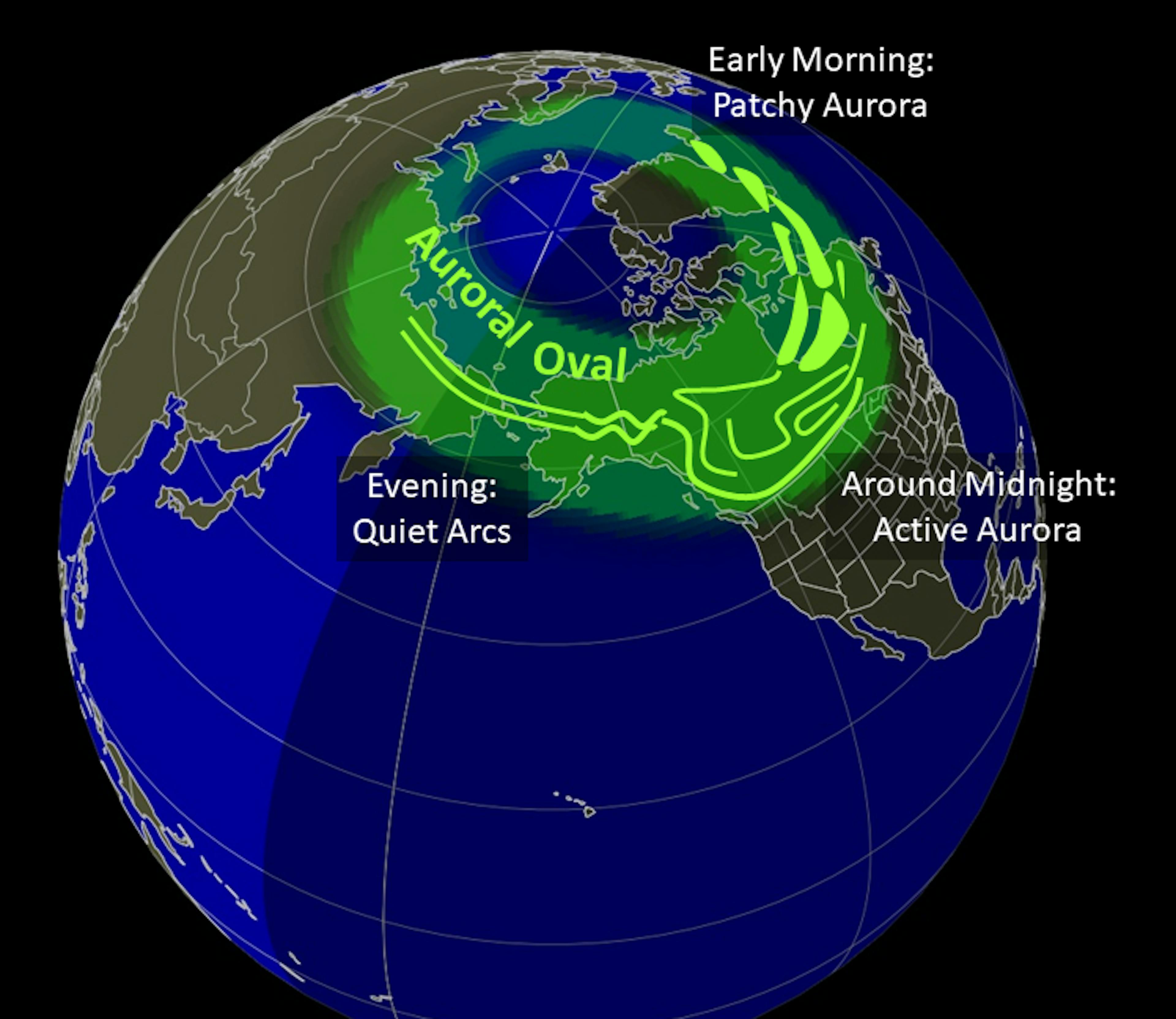 Auroral oval. Credit: NOAA