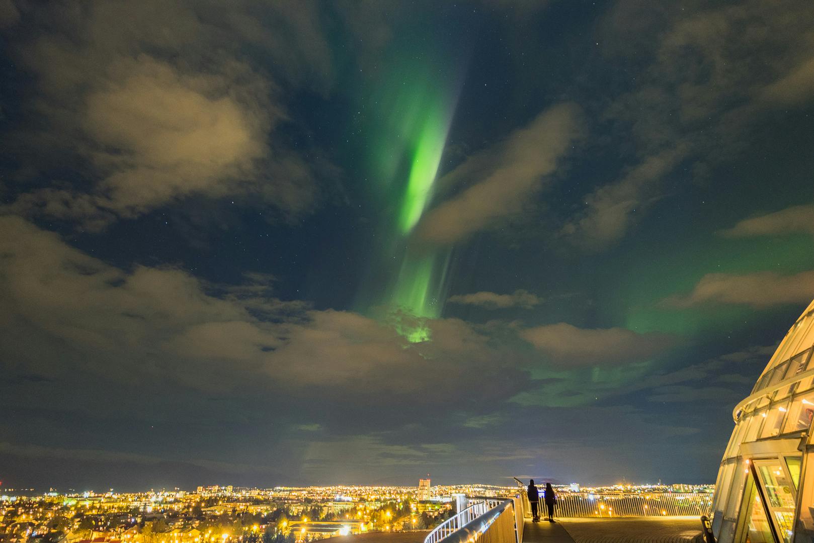 Northern Lights over Reykjavík