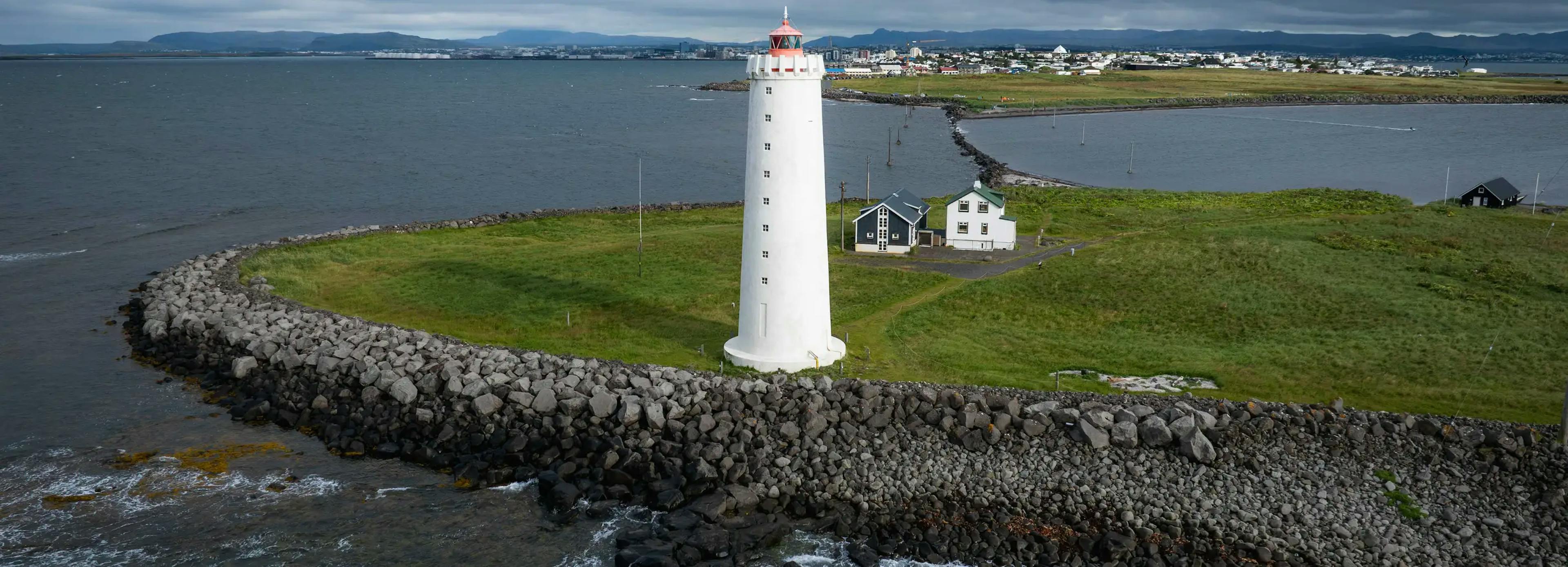 Grótta lighthouse in Seltjarnarnes