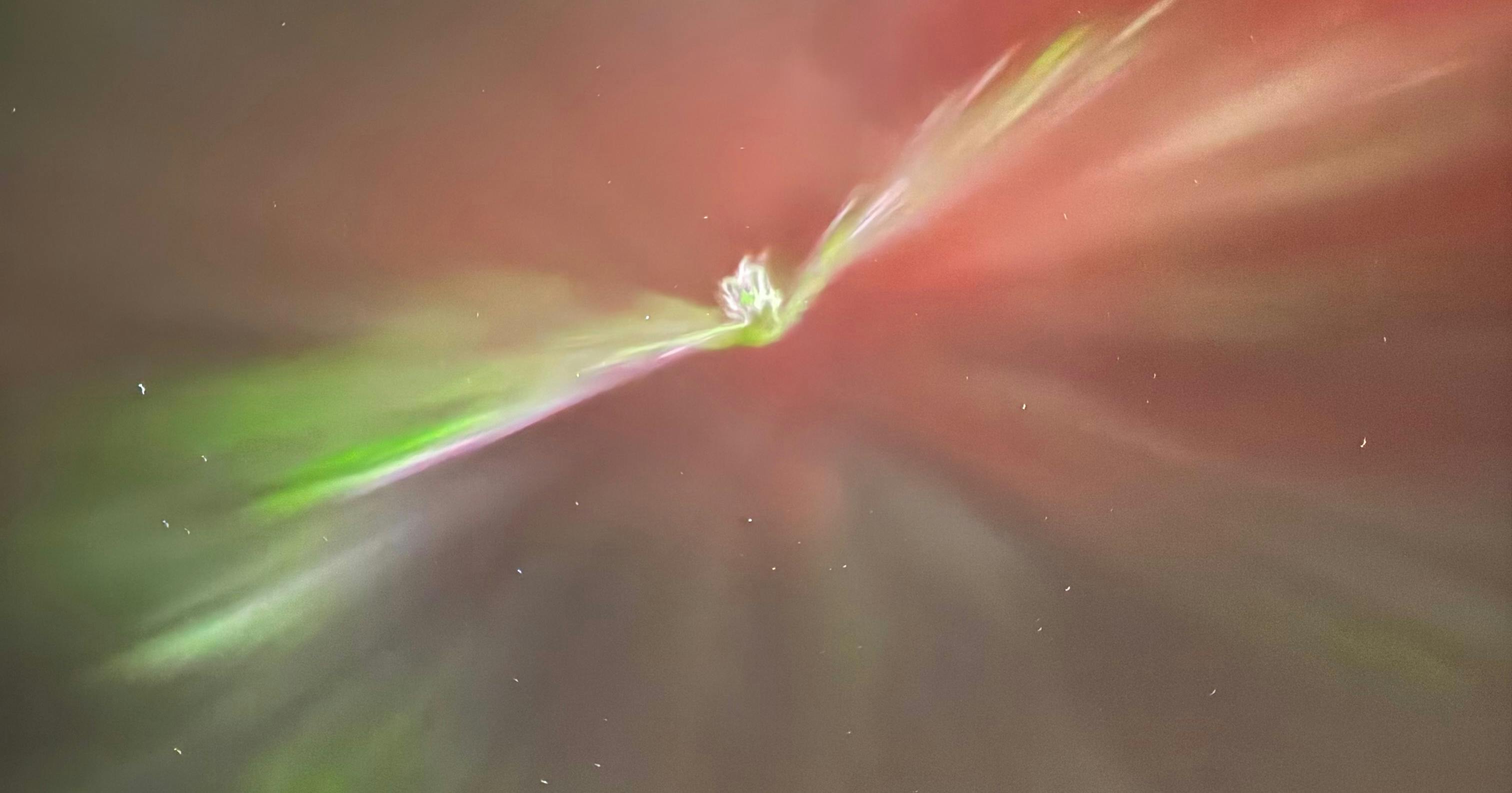 Norðurljósakóróna 19. janúar 2026. Mynd: Arnór Bragi Sævarsson