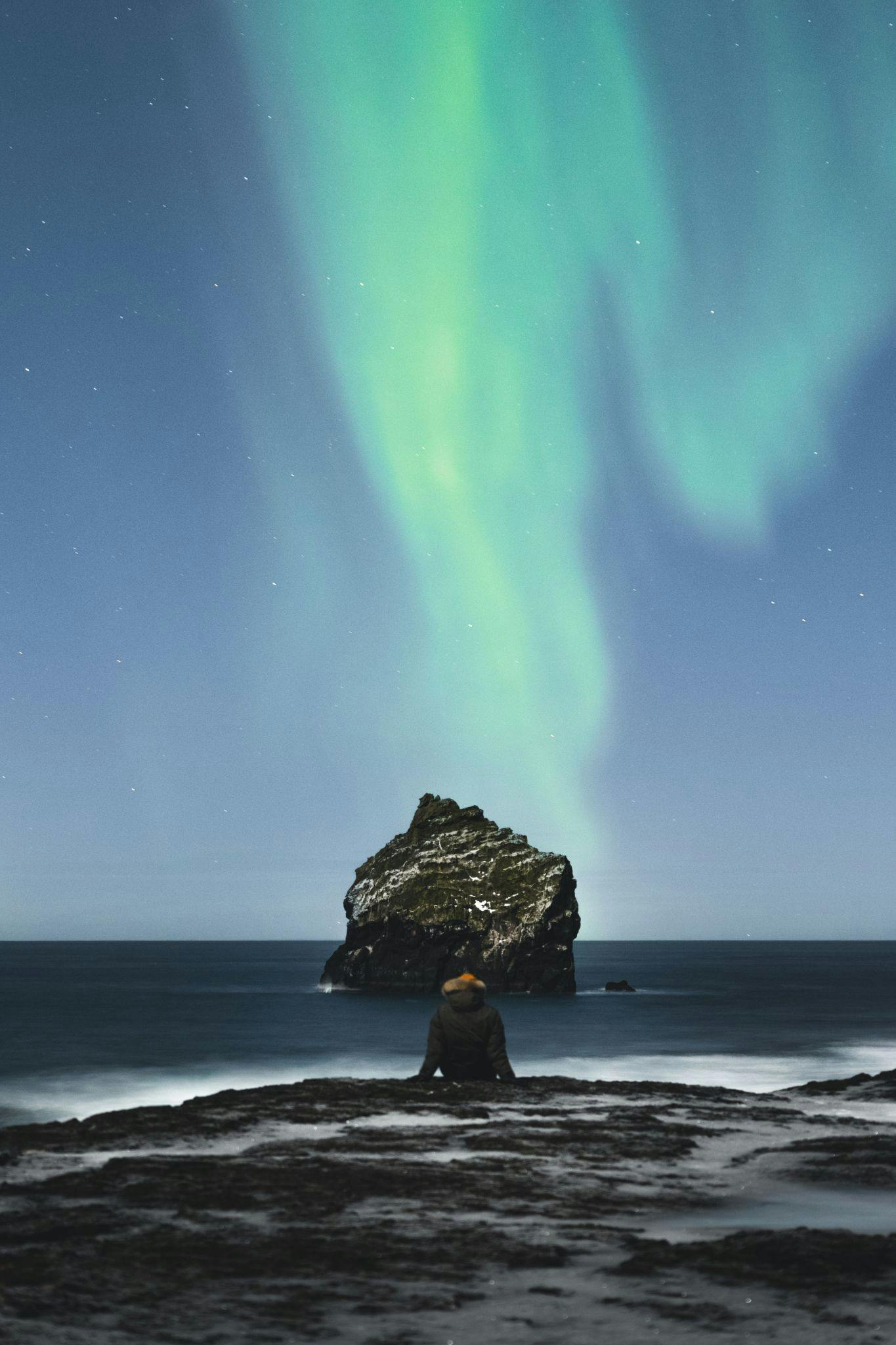 Northen lights aurora Iceland