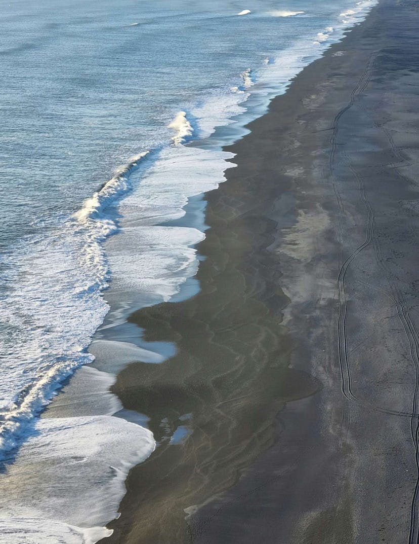 Iceland black sand beach