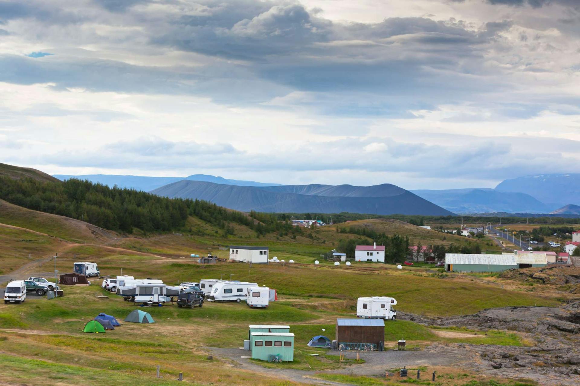 Icelandic campsite