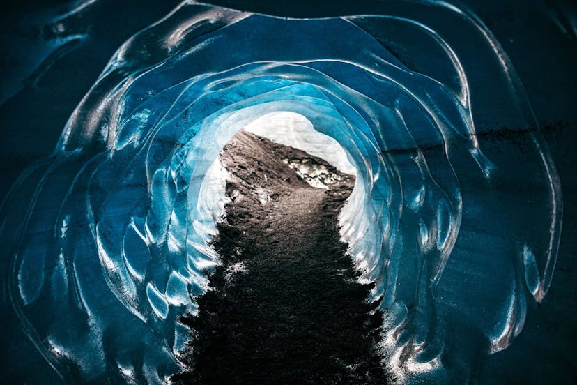 Glacier cave in Iceland