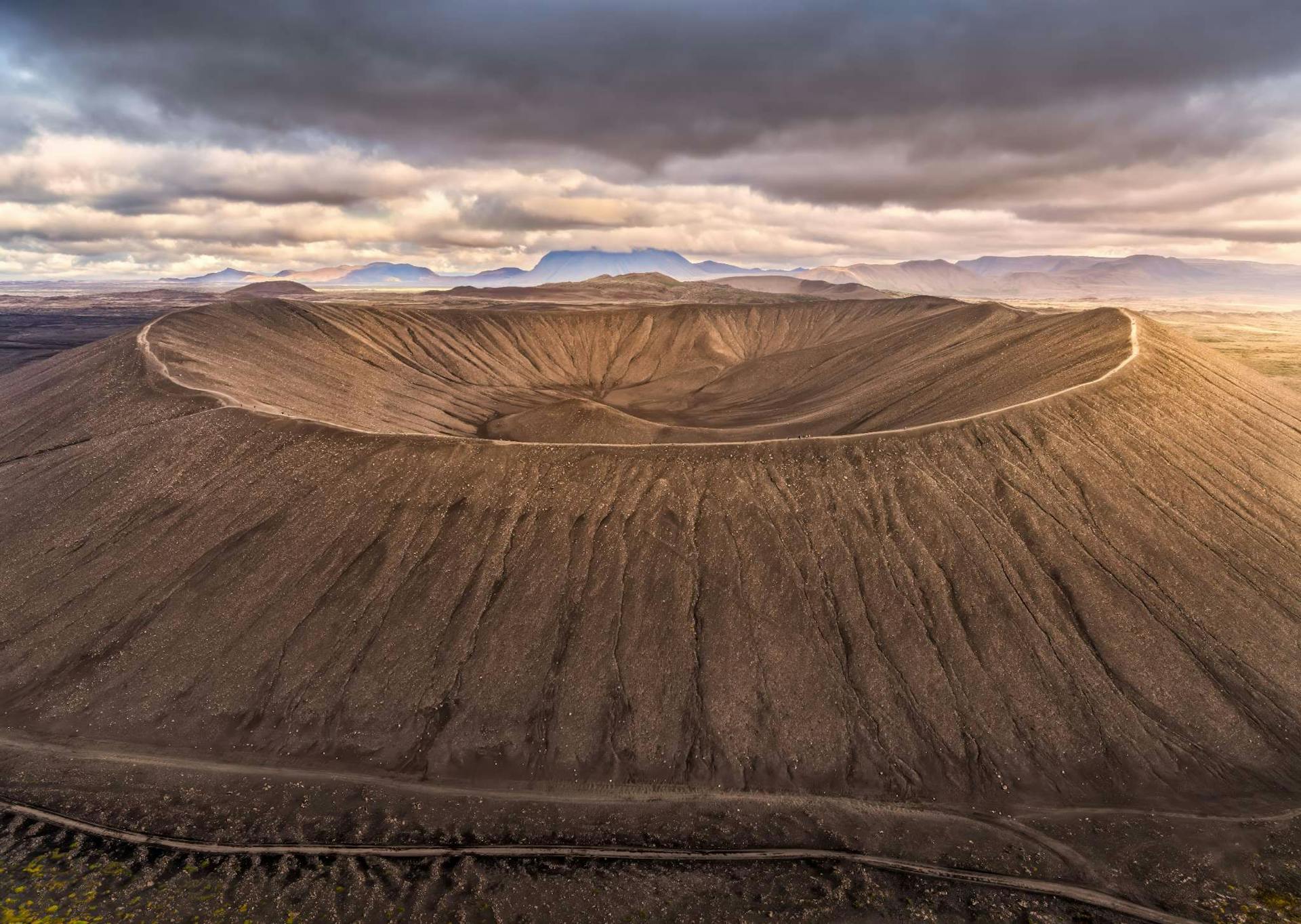 hverfjall crater volcano