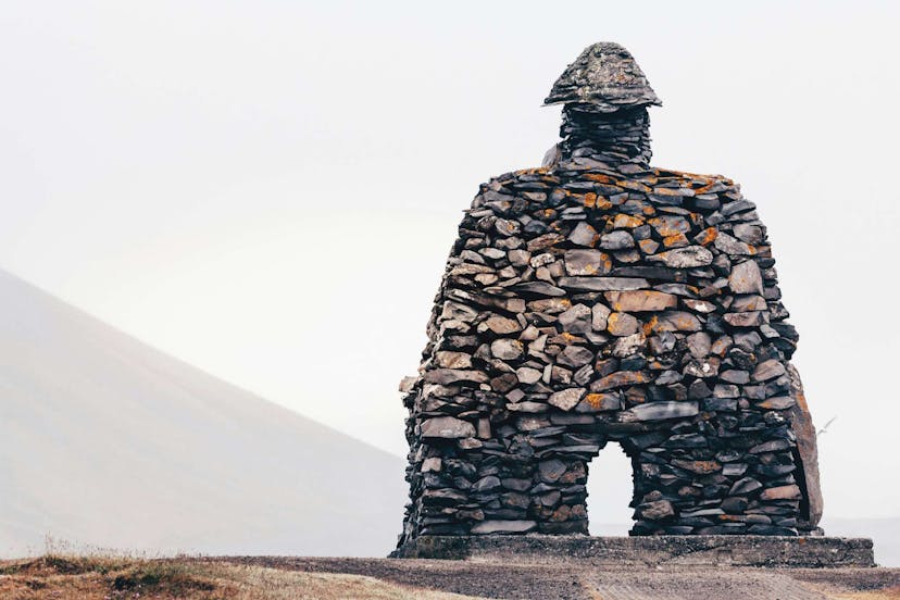Icelandic stone sculpture