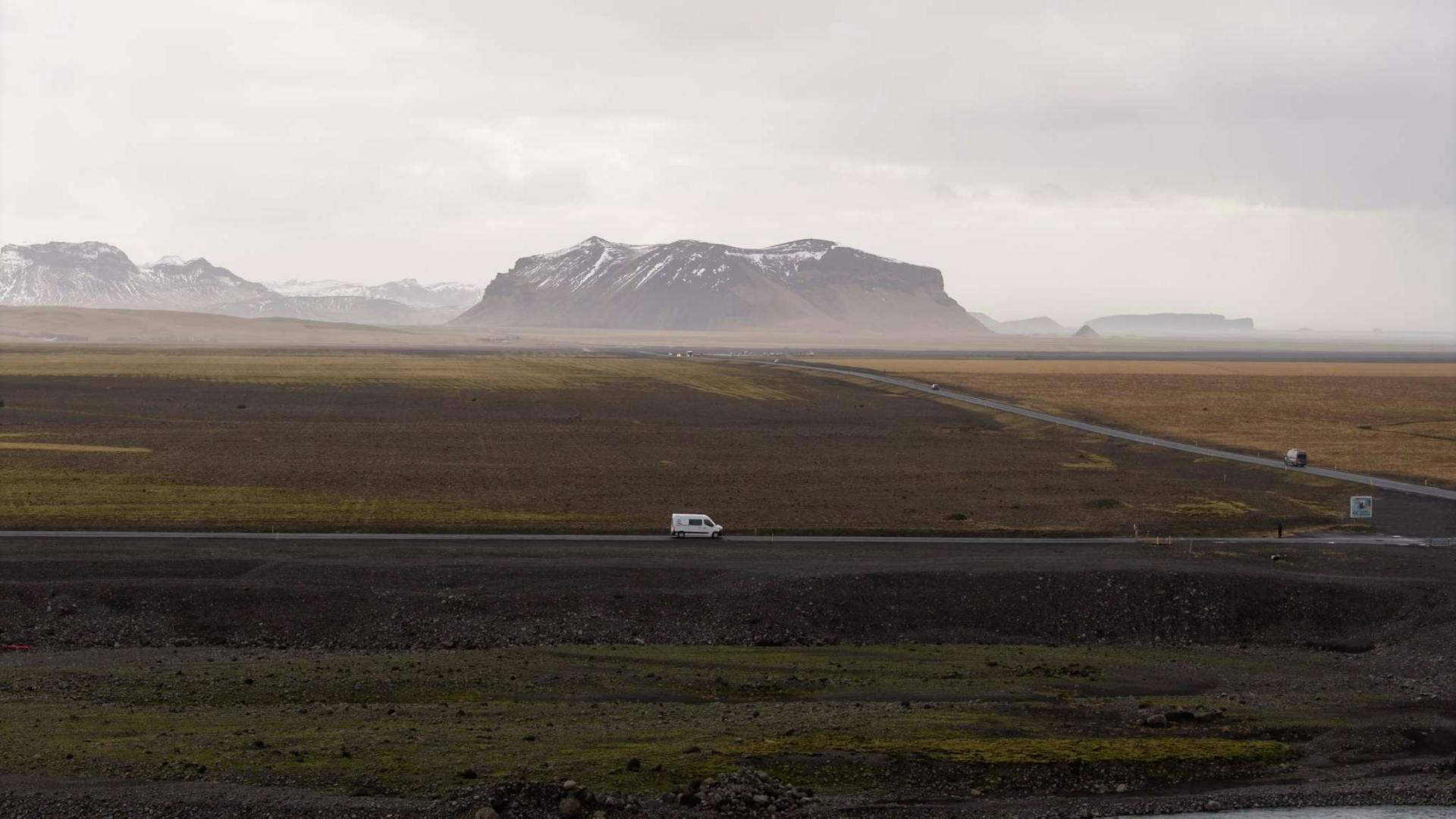 Iceland south coast drive campervan