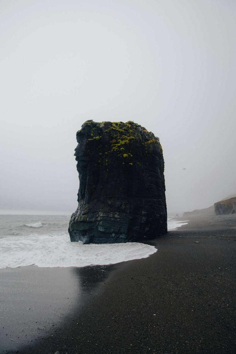 Black sand beach in Iceland