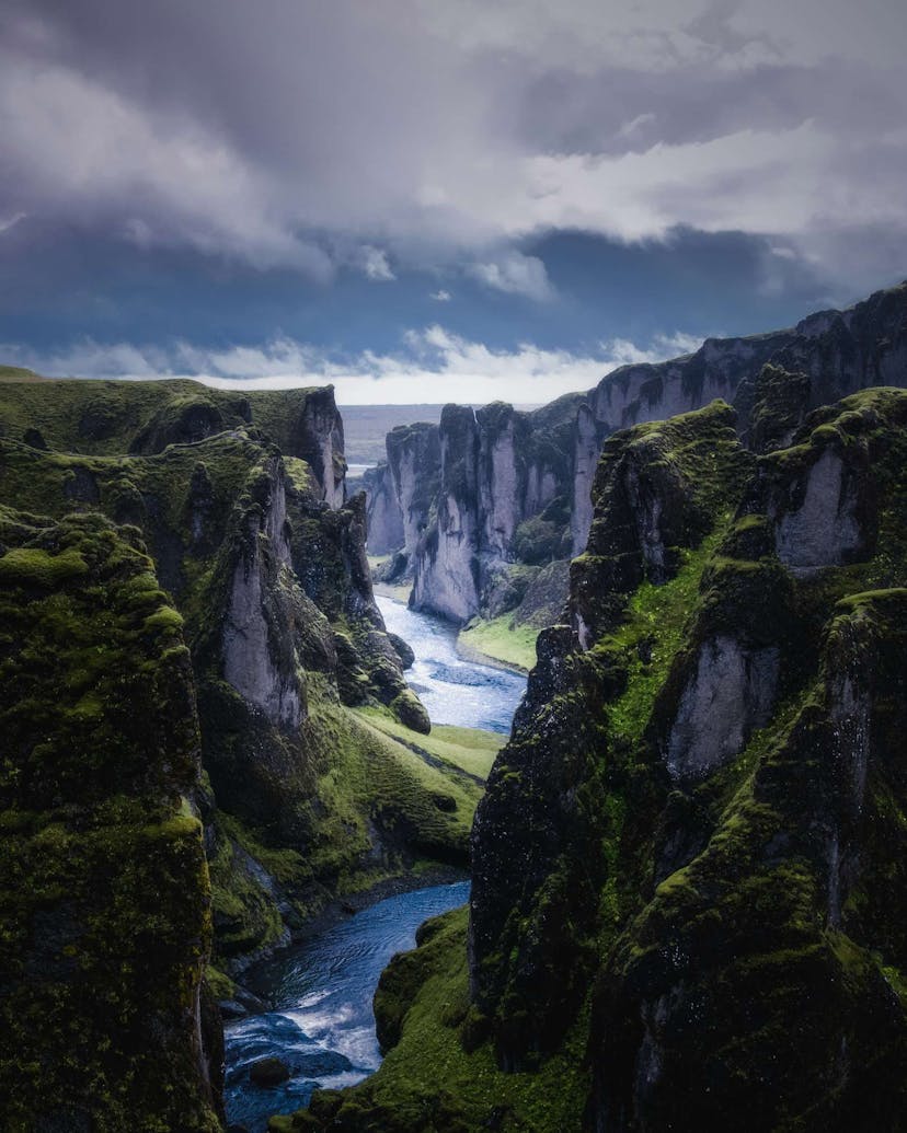 Fjadrargljufur canyon in Iceland