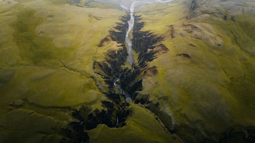 iceland landscapes from above
