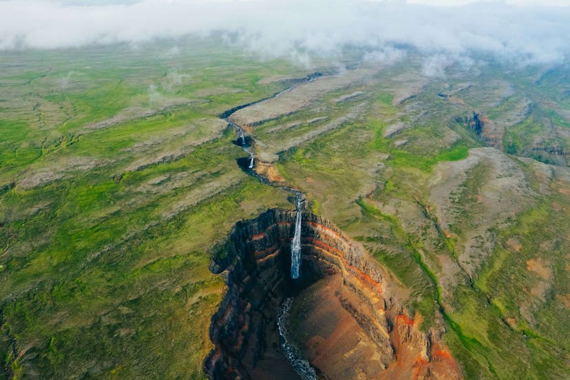 Waterfall in iceland