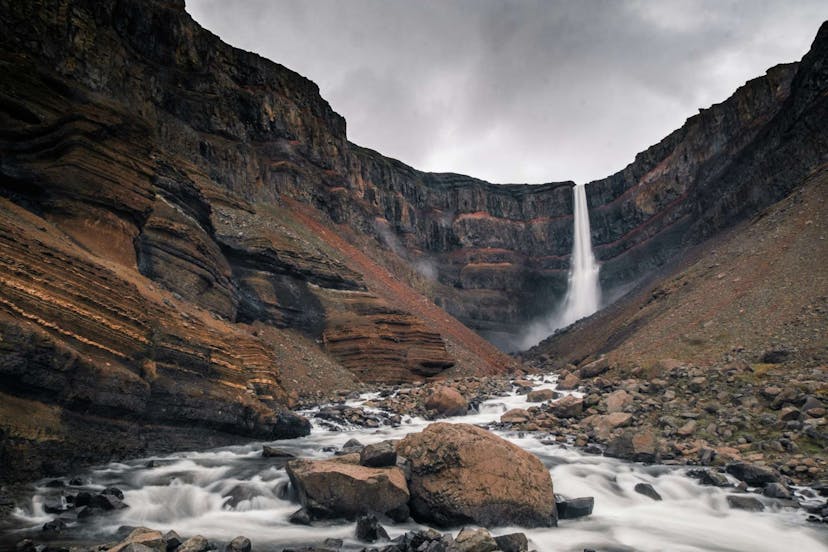 Hengifoss waterfall, Iceland