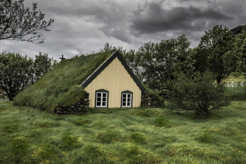 Iceland turf house