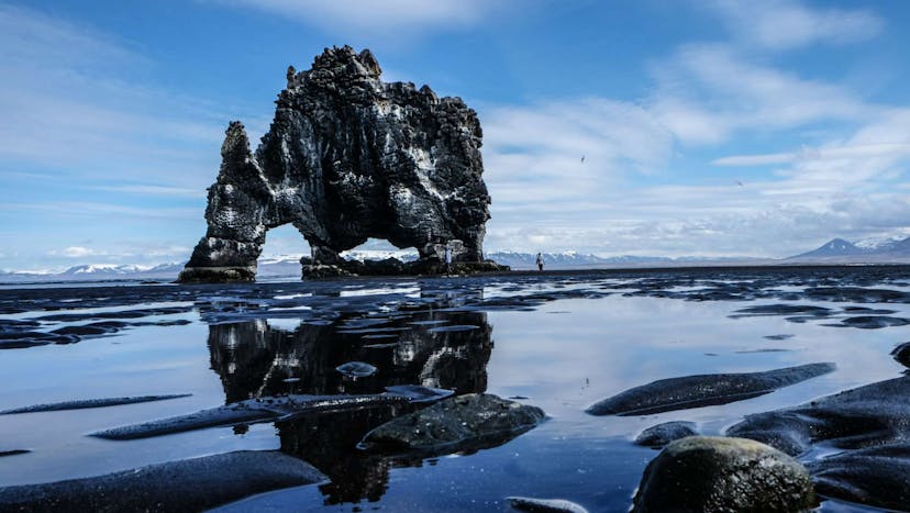Hvitserkur basalt sea stack in Iceland