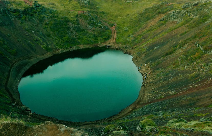 Volcanic crater in Iceland