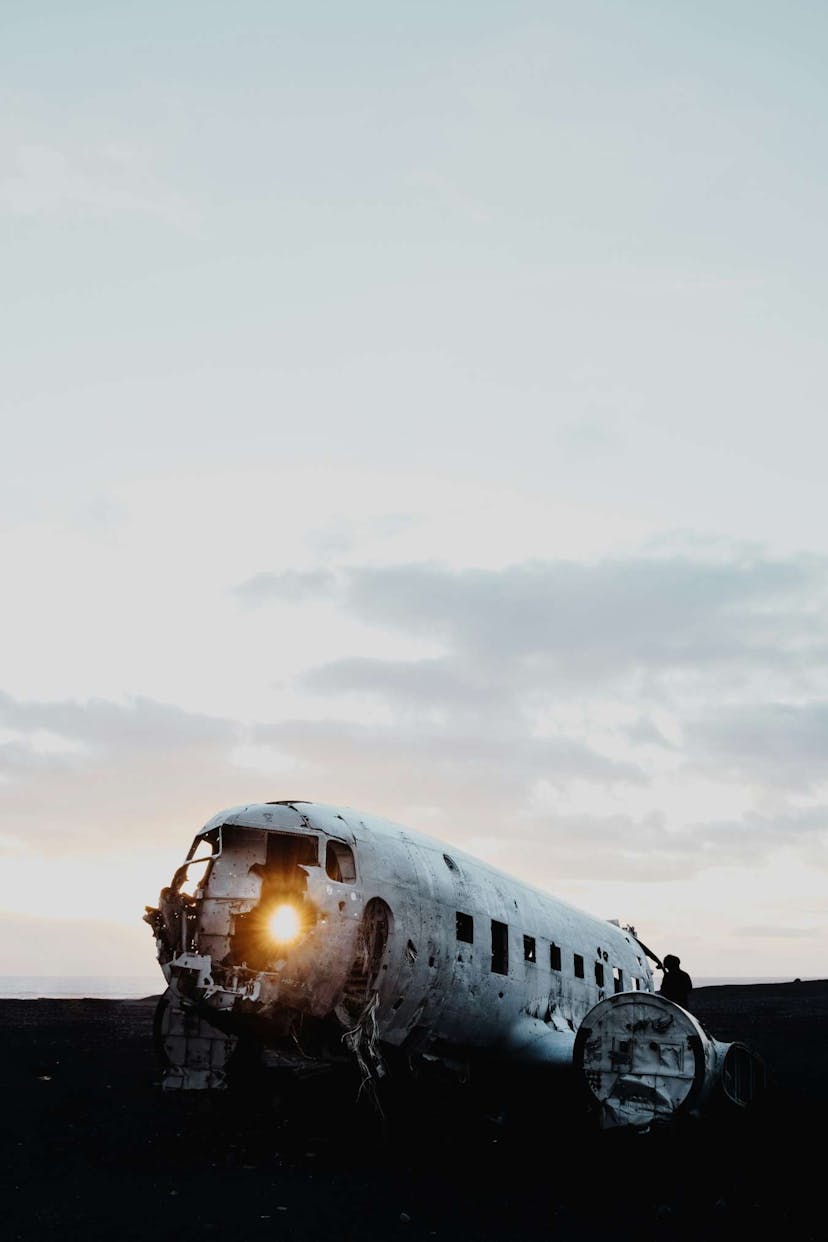 Iceland abandoned plane crash