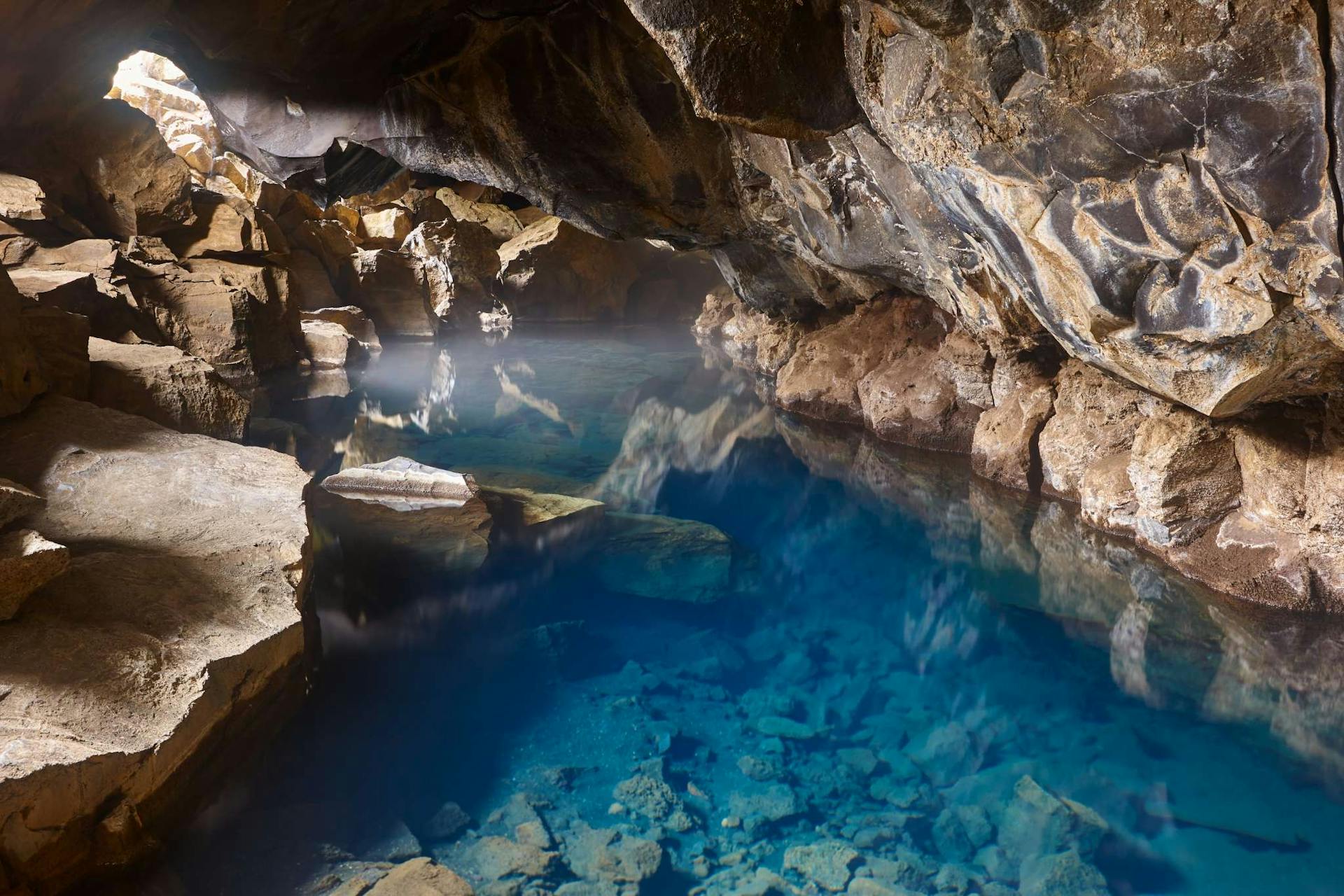 Grjotagja cave in Myvatn, Iceland