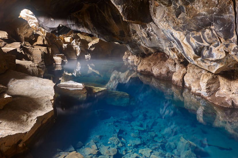Grjotagja cave in Myvatn, Iceland