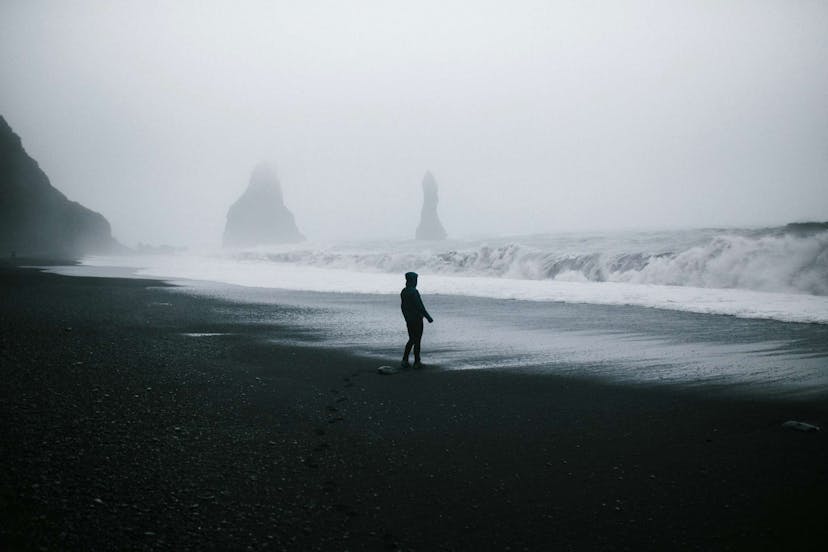 Black sand beach, Iceland