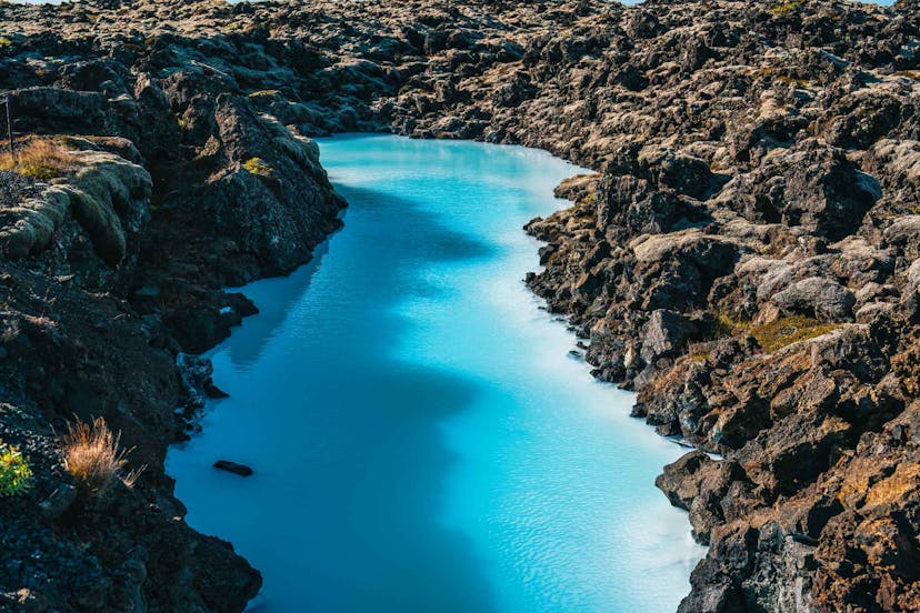 blue water in iceland