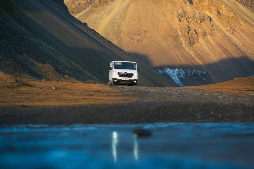 Iceland Camper van in nature