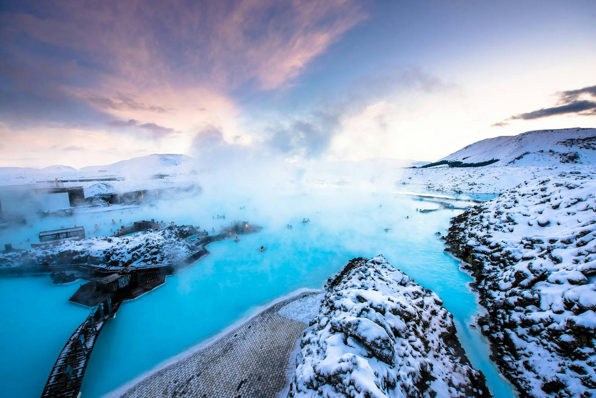 Blue lagoon winter