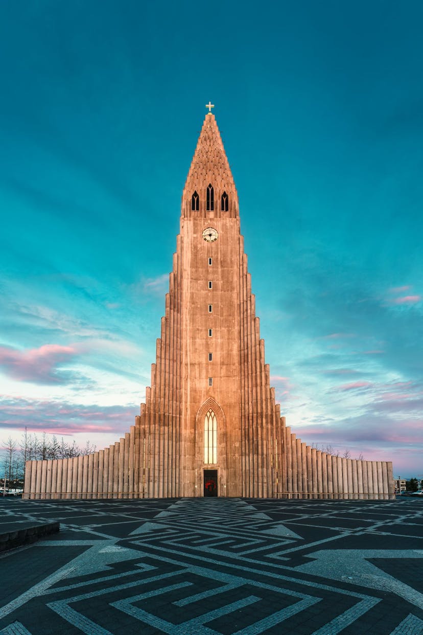 Hallgrimskirkja church in Iceland
