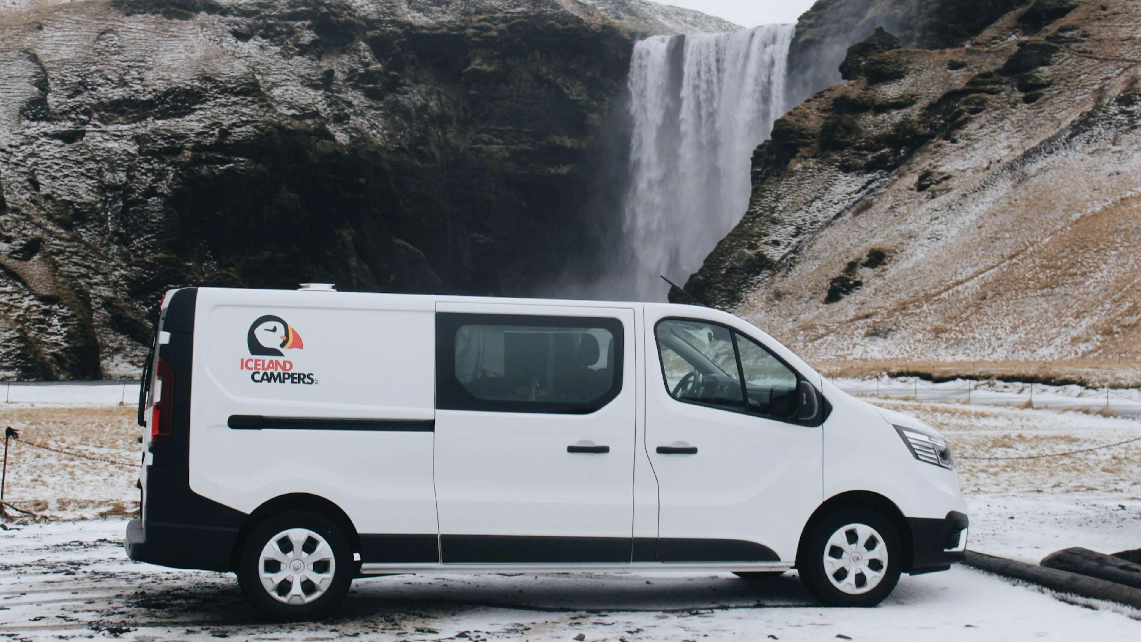 Iceland Campers, Skogafoss waterfall