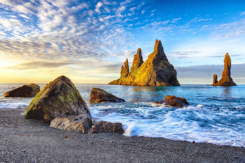Iceland Reynisdrangar sea stacks