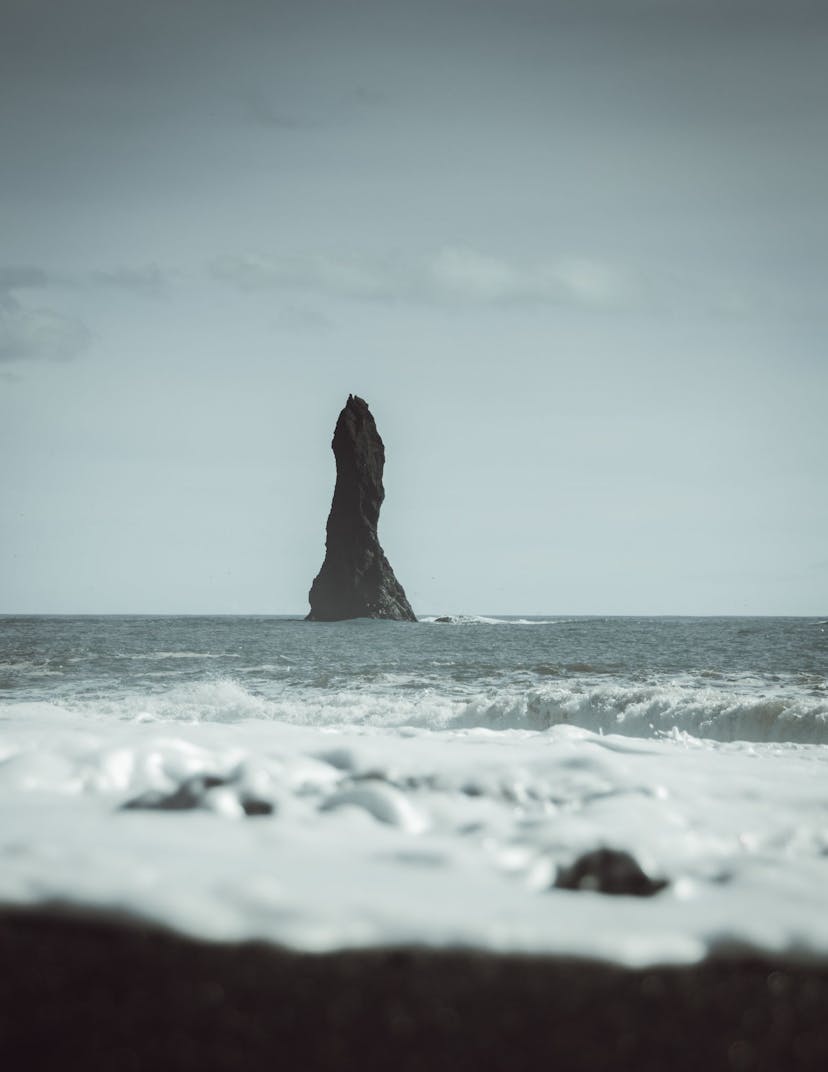 Iceland black sand beach