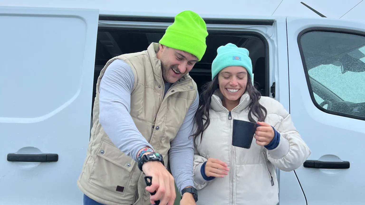 Tristan and Cara Iceland traverls