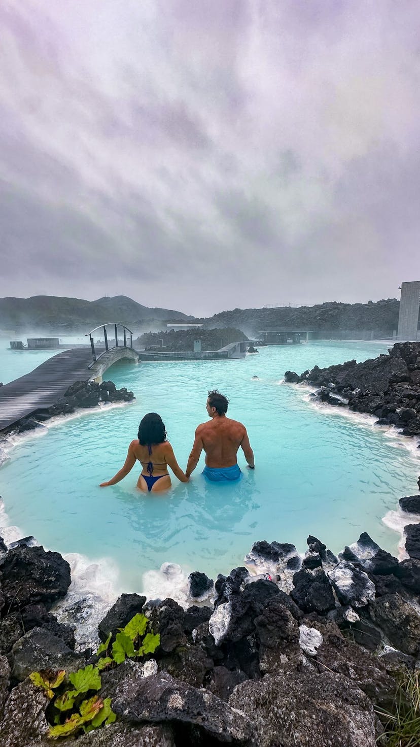 Couple in Blue Lagoon Iceland