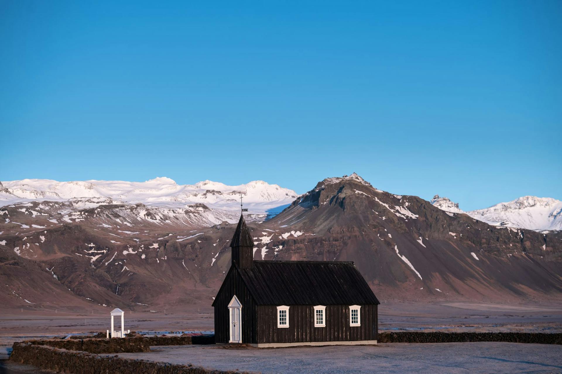 black church Budir Iceland