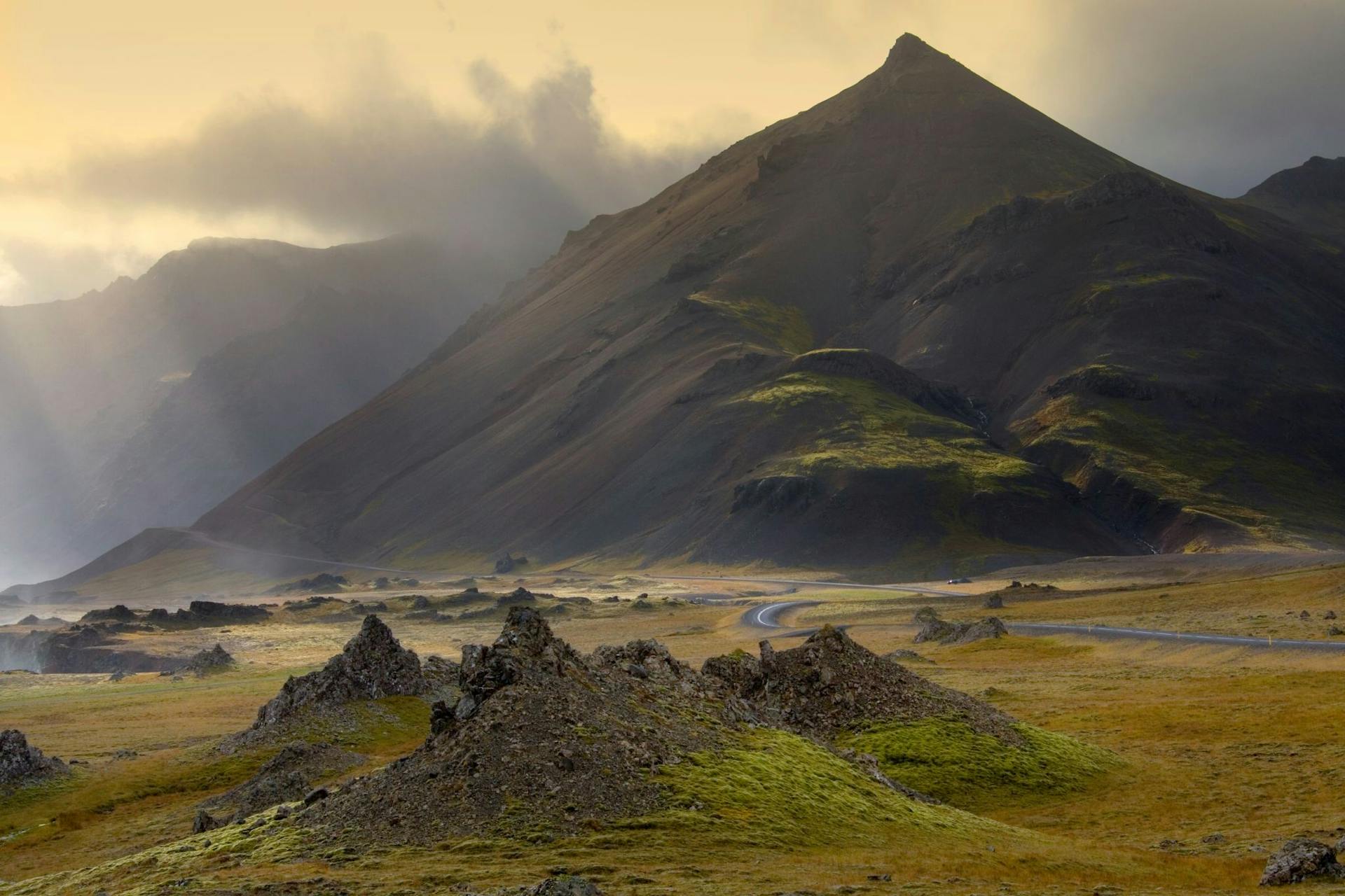 Iceland's beautiful green nature