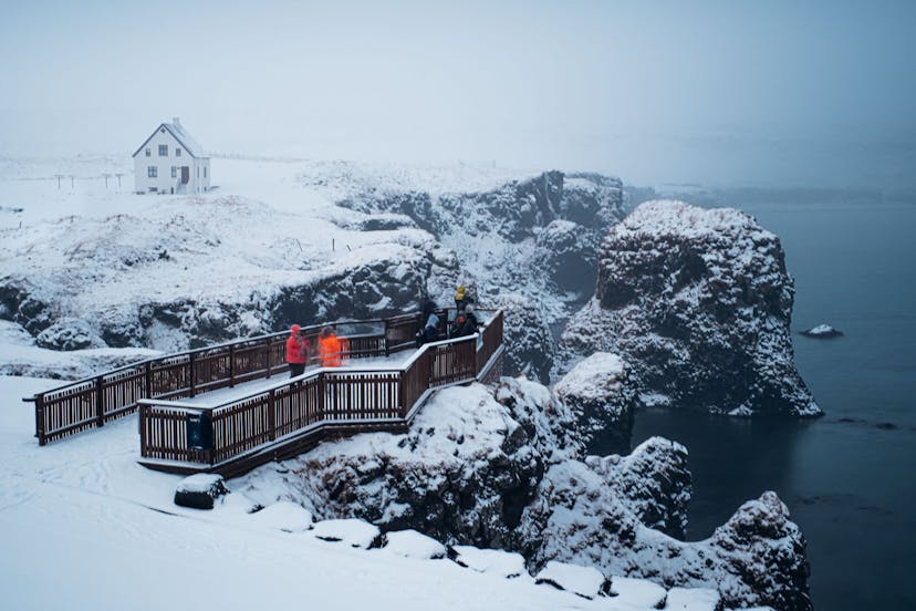Icelandic snow capped nature 