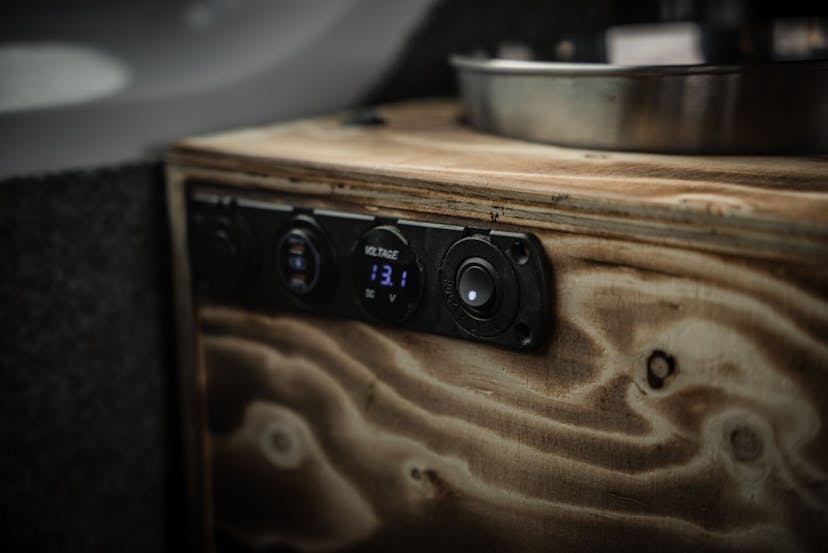 Campervan charging ports