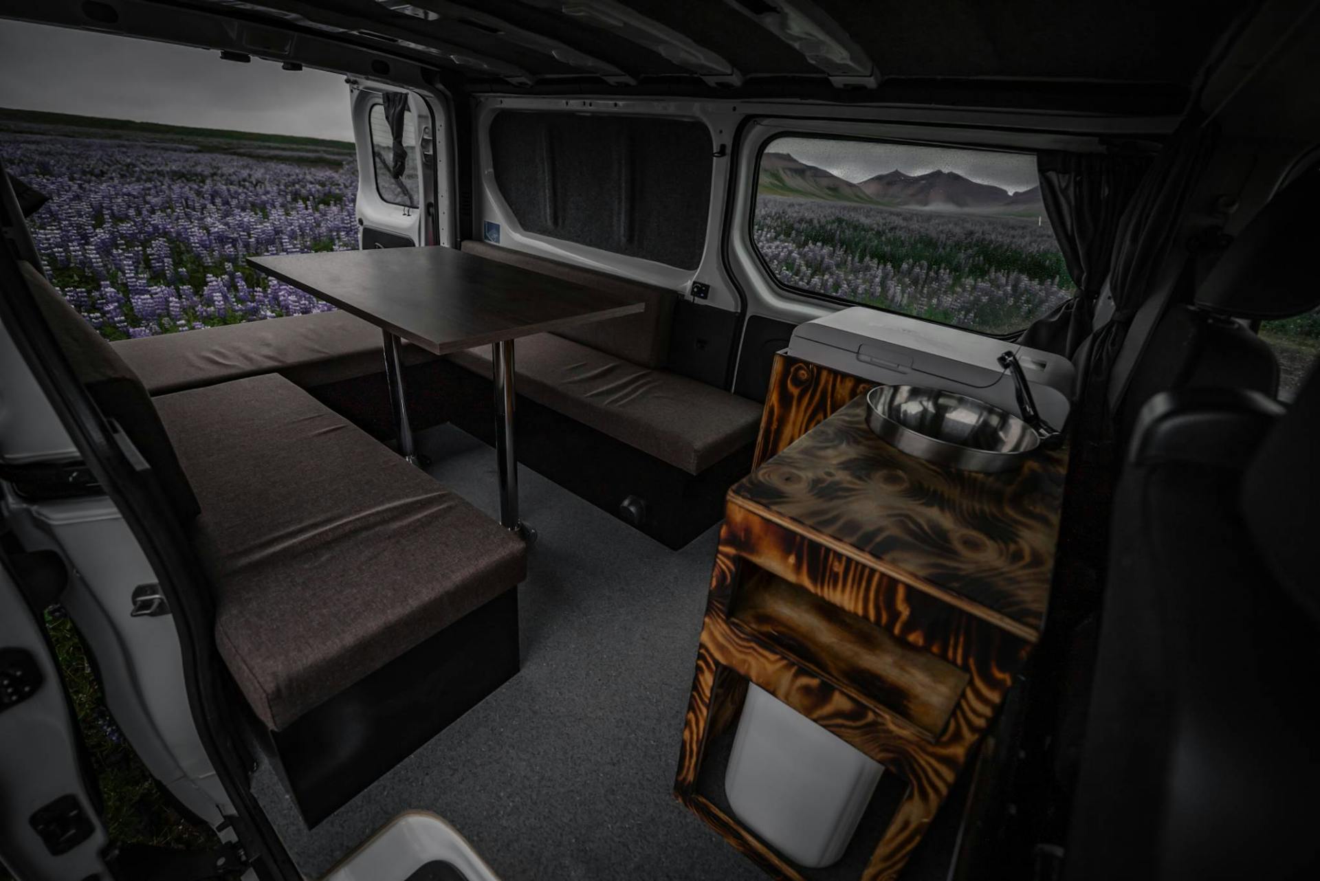 sleeping in a campervan