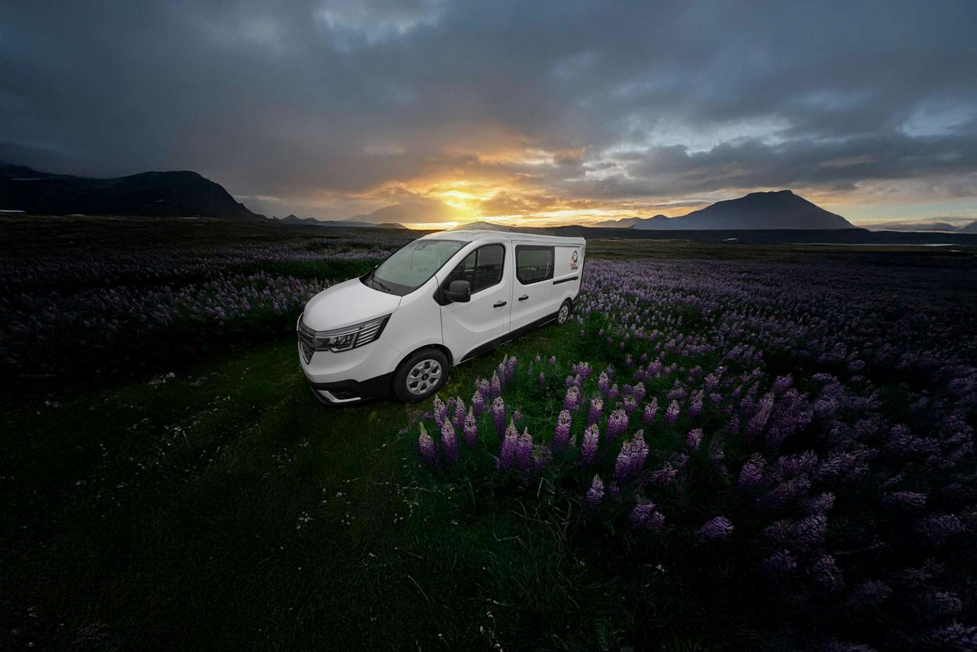 Iceland campervan trip, traveling hire camper